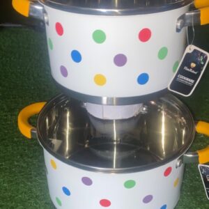 HausRoland 2pcs polka dot pot set