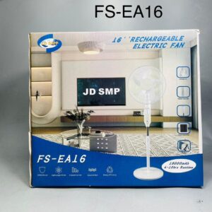16inches Rechargeable Solar fan with 2 bulbs