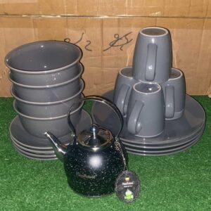 16pcs Stoneware Dinner set + 1L Kettle