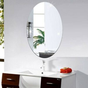 Big size oval acrylic mirror
