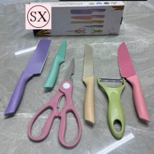 Coated knife set