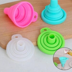 Collapsible silicon funnel